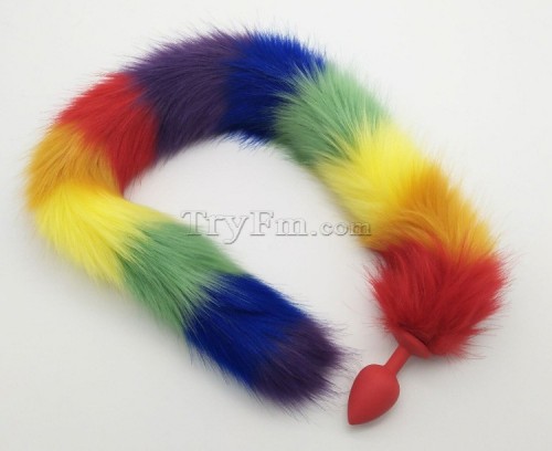 rainbow tail anal plug 10