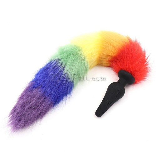 rainbow tail anal plug 5