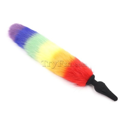 rainbow tail anal plug 7