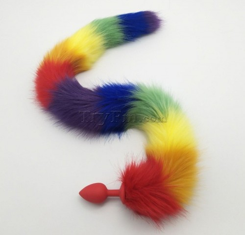 rainbow tail anal plug 9