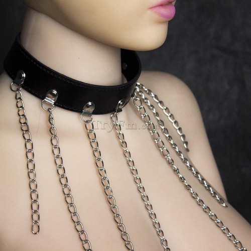 9 neck collar with 7 chains 1