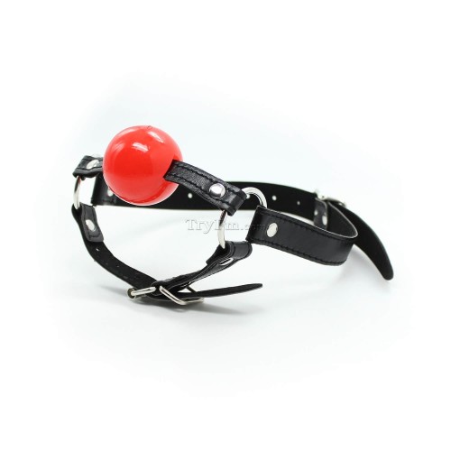 11 Chin Strap Ball Gag RED 2