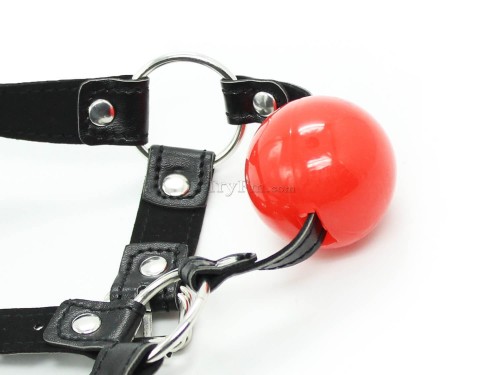 11 Chin Strap Ball Gag RED 5