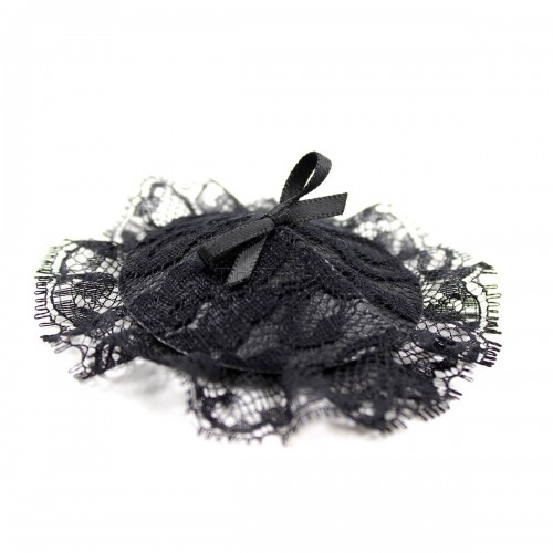 4 Black lace bow knot pasties (4)