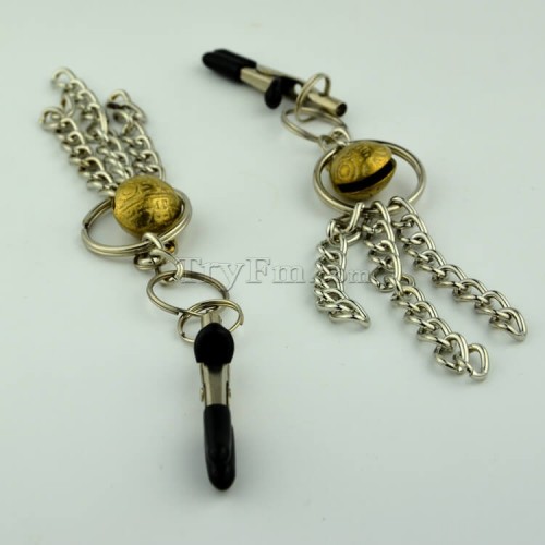 11 nipple clamp with metal tassels (2)