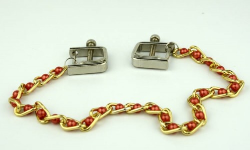 14 nipple clamp with pearls chain (2)