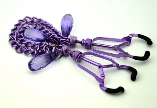17 purple chain nipple clamp (5)