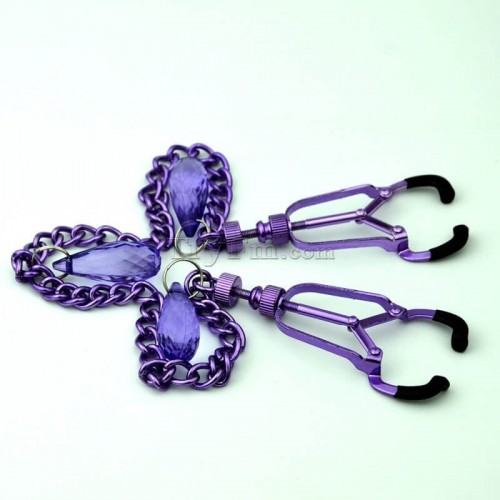 17 purple chain nipple clamp (6)
