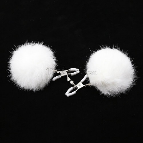 19 furry ball nipple clamps (8)