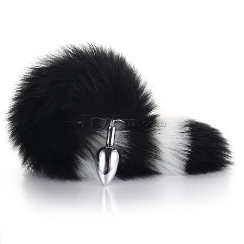 3 white black furry tail anal plug (14)