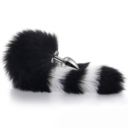 3 white black furry tail anal plug (16)