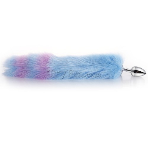 10 Blue purple furry tail anal plug (1)