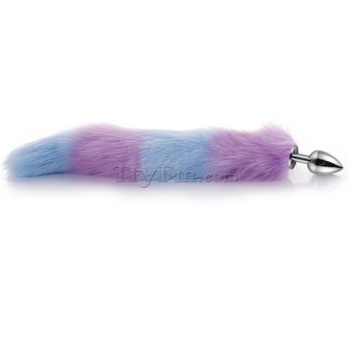 10 Blue purple furry tail anal plug (14)