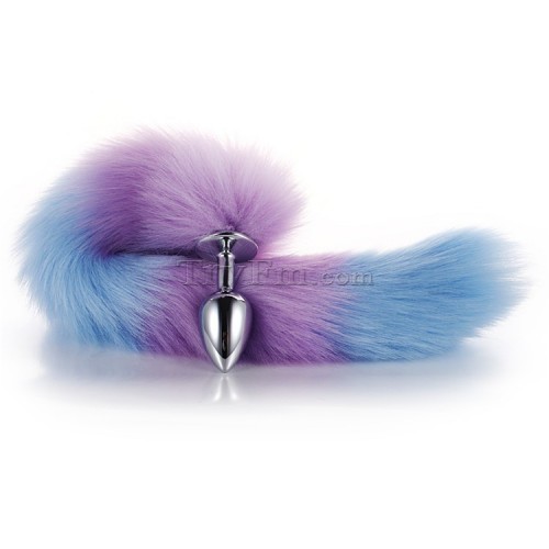 10 Blue purple furry tail anal plug (15)