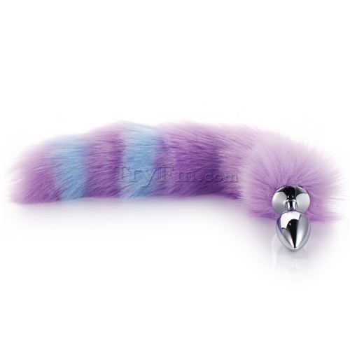 10 Blue purple furry tail anal plug (23)