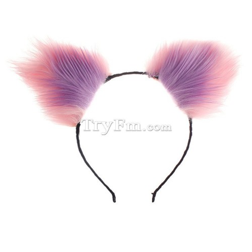 12 pink purple furry hair sticks headdress (2)