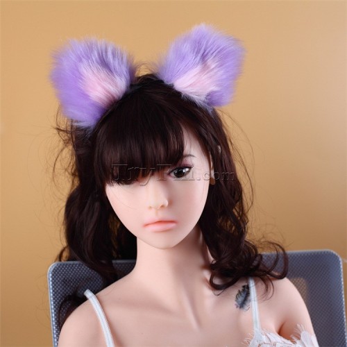 12 pink purple furry hair sticks headdress (6)
