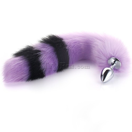 13 black purple furry tail anal plug (12)
