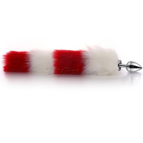 4 white red furry tail anal plug (14)