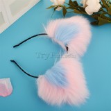 8-blue-pink-furry-hair-sticks-headdress3