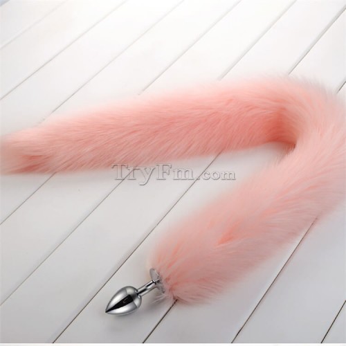 2c 30 inch pink long tail anal plug1