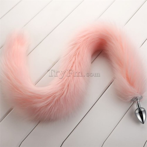 2c 30 inch pink long tail anal plug3