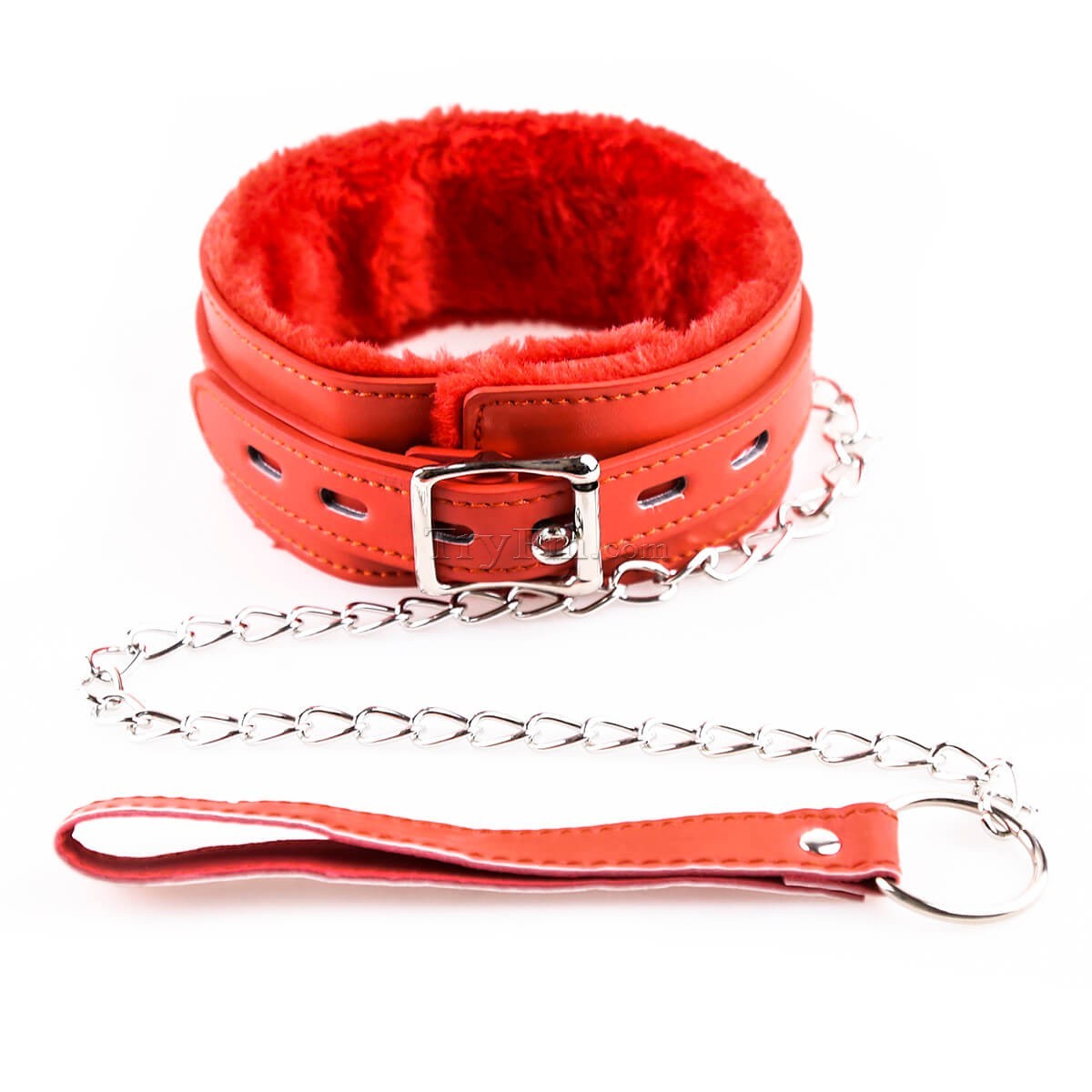 Red Plushed Collar Tryfm